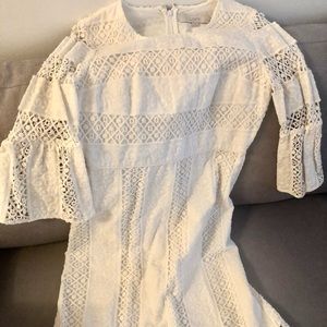 Cream colored lace dress